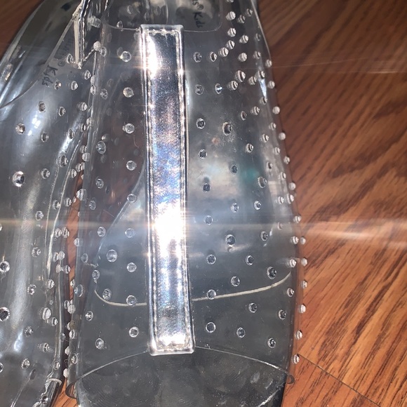 Rhinestone Clear Dress Heels, Worn 1x NO SCRATCHES OR MARKS, Stunning - Picture 5 of 7